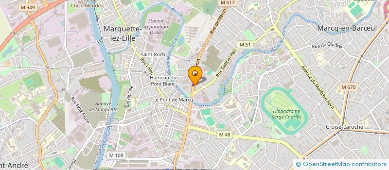 localisation de l'entreprise SCI DU 14 BIS RUE DE MENIN à MARCQ-EN-BARŒUL