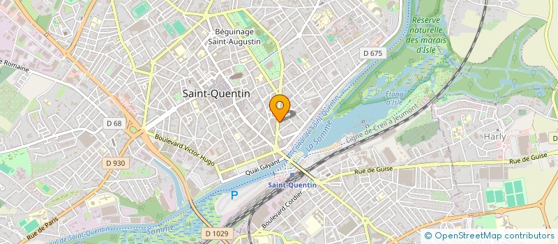 localisation de l'entreprise SCI DU 14 BOULEVARD GAMBETTA à SAINT-QUENTIN