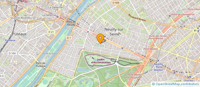 localisation de l'entreprise SCI DU 14 COURS SABLON à NEUILLY-SUR-SEINE