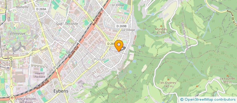 localisation de l'entreprise SCI DU 14 MARS  SAINT MARTIN D'HERES