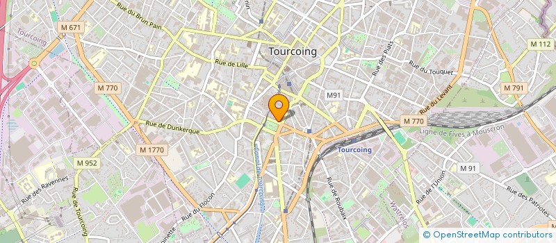 localisation de l'entreprise SCI DU 14 PLACE DE LA VICTOIRE  TOURCOING