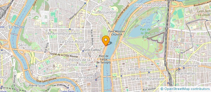 localisation de l'entreprise SCI DU 14 QUAI DE SERBIE  LYON