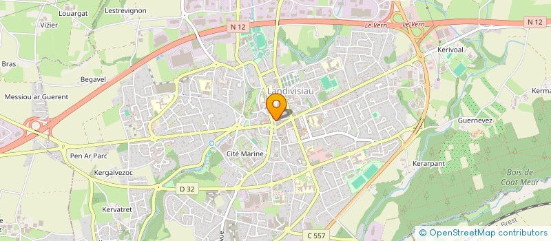 localisation de l'entreprise SCI DU 14 R DE L EGLISE à LANDIVISIAU