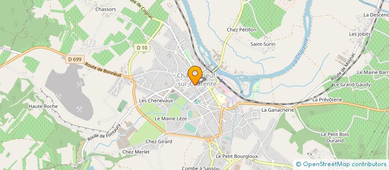 localisation de l'entreprise SCI DU 14 RUE ARISTIDE BRIAND à CHATEAUNEUF-SUR-CHARENTE