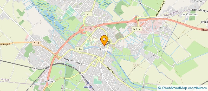 localisation de l'entreprise SCI DU 14 RUE CARNOT  SAUJON