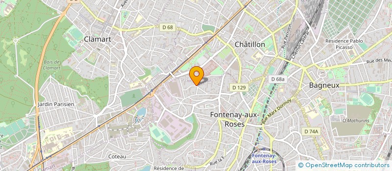 localisation de l'entreprise SCI DU 14 RUE CRESPIN DU GAST   PARIS 11 à FONTENAY-AUX-ROSES