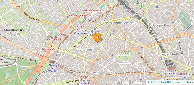 localisation de l'entreprise SCI DU 14 RUE DE BANVILLE  PARIS