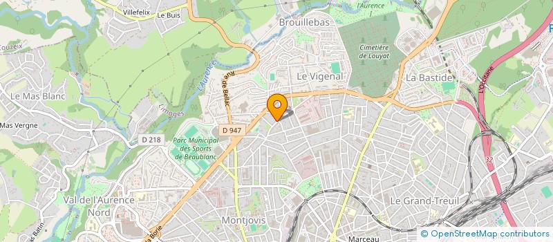 localisation de l'entreprise SCI DU 14 RUE DE L INDUSTRIE à LIMOGES