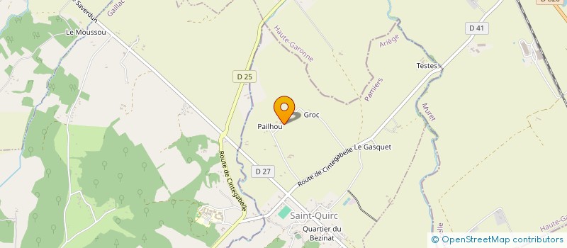localisation de l'entreprise SCI DU 14 RUE DE LA PLAINE à SAINT-QUIRC