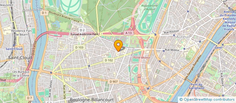 localisation de l'entreprise SCI DU 14 RUE DES ROIS à BOULOGNE-BILLANCOURT