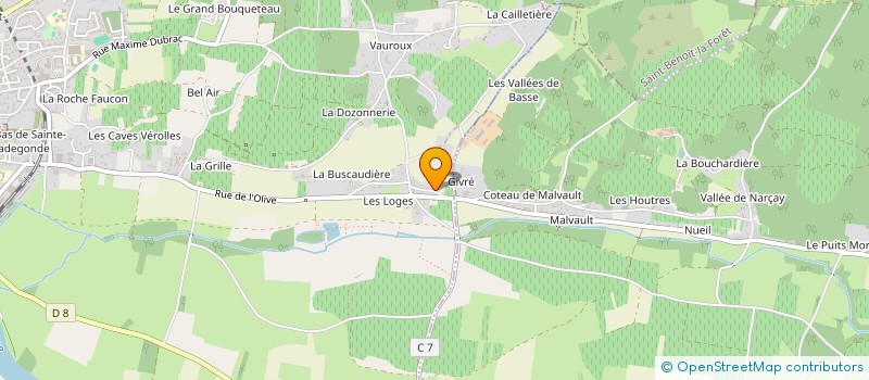 localisation de l'entreprise SCI DU 14 RUE DU CLOS BEJEAU  CHINON