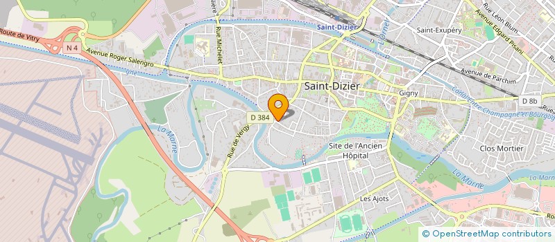 localisation de l'entreprise SCI DU 14, RUE EMILE MAUGUET à SAINT-DIZIER