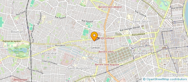 localisation de l'entreprise SCI DU 14 RUE KLEBER  BORDEAUX