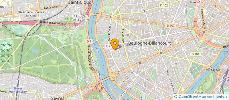 localisation de l'entreprise SCI DU 14 RUE MICHELET à BOULOGNE-BILLANCOURT
