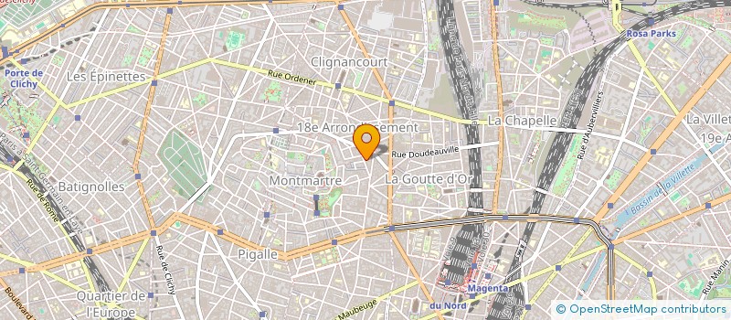 localisation de l'entreprise SCI DU 14 RUE RAMEY  PARIS