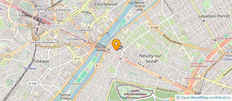 localisation de l'entreprise SCI DU 14 RUE YBRY à NEUILLY-SUR-SEINE