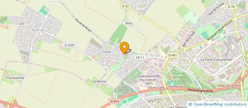 localisation de l'entreprise SCI DU 14 VOIE AU COQ  SAINT-GERMAIN-LA-BLANCHE-HERBE