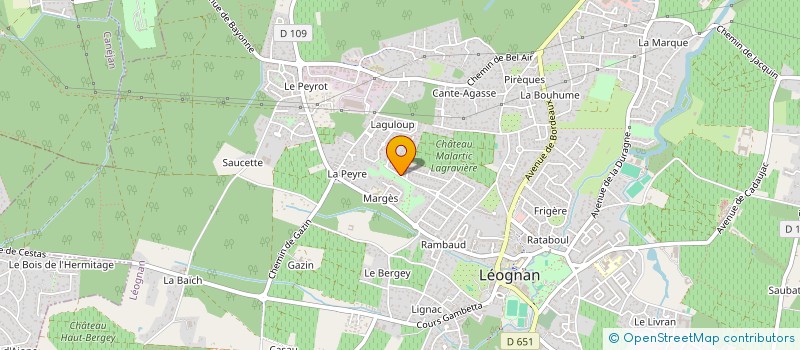 localisation de l'entreprise SCI DU 141 ROUTE DE TOULOUSE  LEOGNAN