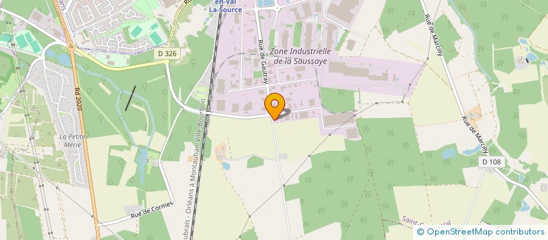 localisation de l'entreprise SCI DU 1411 à SAINT-CYR-EN-VAL