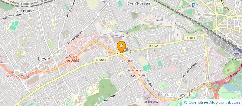 localisation de l'entreprise SCI DU 146 JEAN JAURES  LIEVIN