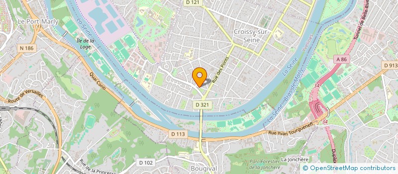 localisation de l'entreprise SCI DU 148 RUE DE NORMANDIE  CROISSY-SUR-SEINE