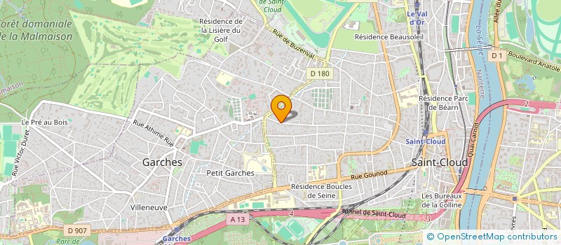 localisation de l'entreprise SCI DU 149-151 RUE TAHERE à SAINT-CLOUD