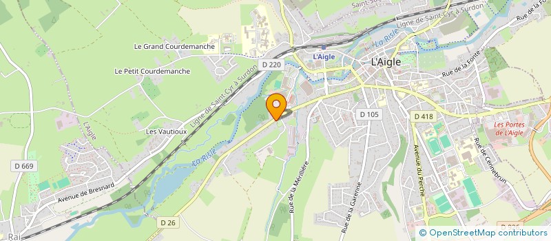 localisation de l'entreprise SCI DU 15 AVENUE DU MONT ST MICHEL à L'AIGLE