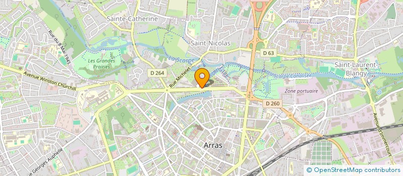 localisation de l'entreprise SCI DU 15 BOULEVARD SCHUMAN à ARRAS