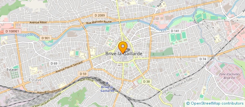 localisation de l'entreprise SCI DU 15 CHARLES DE GAULLE  BRIVE-LA-GAILLARDE