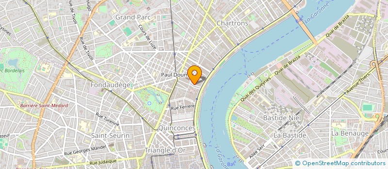 localisation de l'entreprise SCI DU 15 DE LA RUE DU COUVENT  BORDEAUX