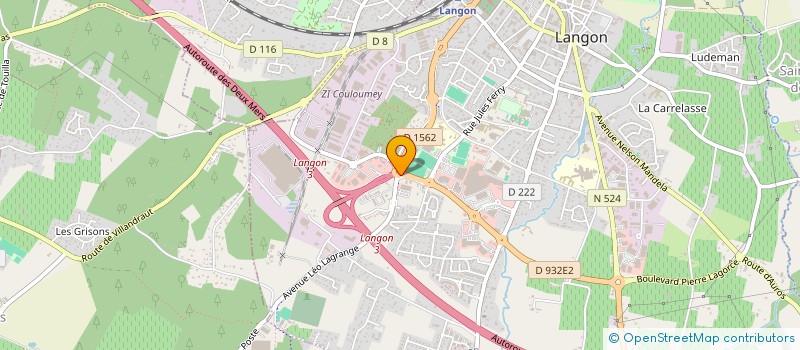 localisation de l'entreprise SCI DU 15 PLACE DES CARMES  LANGON