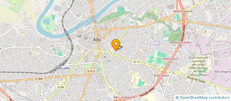 localisation de l'entreprise SCI DU 15 PLACE FERNAND PELLOUTIER à ALBI