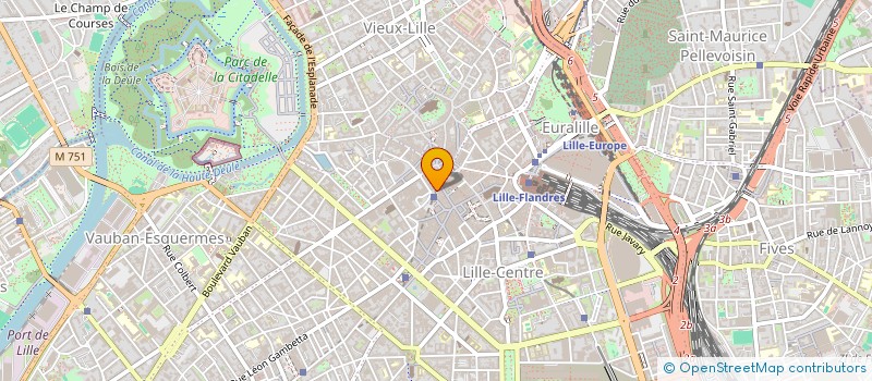 localisation de l'entreprise SCI DU 15 PLACE RIHOUR à LILLE