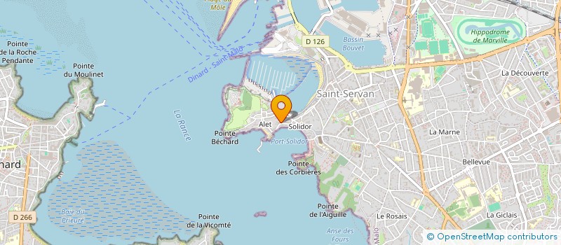 localisation de l'entreprise SCI DU 15 QUAI SEBASTOPOL  SAINT-MALO