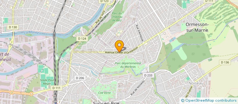 localisation de l'entreprise SCI DU 15 R DE LA REPUBLIQUE  ORMESSON-SUR-MARNE