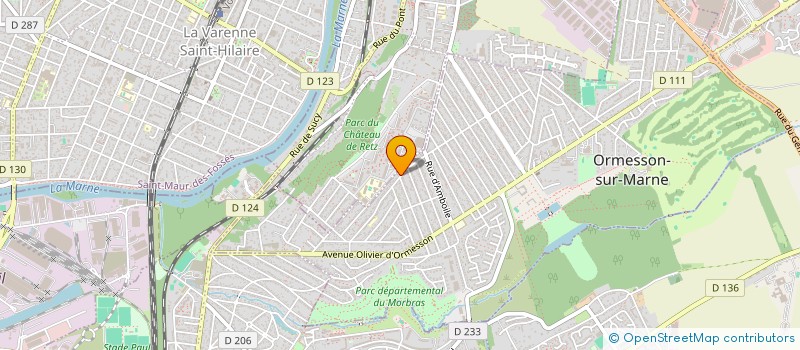 localisation de l'entreprise SCI DU 15 R PELET DE LA LOZERE  ORMESSON-SUR-MARNE