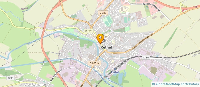 localisation de l'entreprise SCI DU 15 R PIERRE CURIE  RETHEL