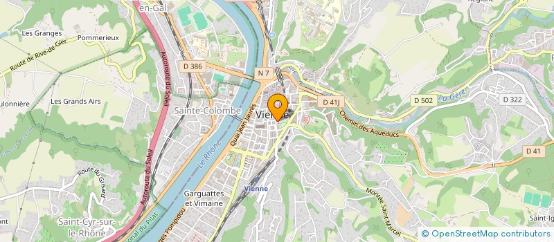 localisation de l'entreprise SCI DU 15 R PONSARD à VIENNE