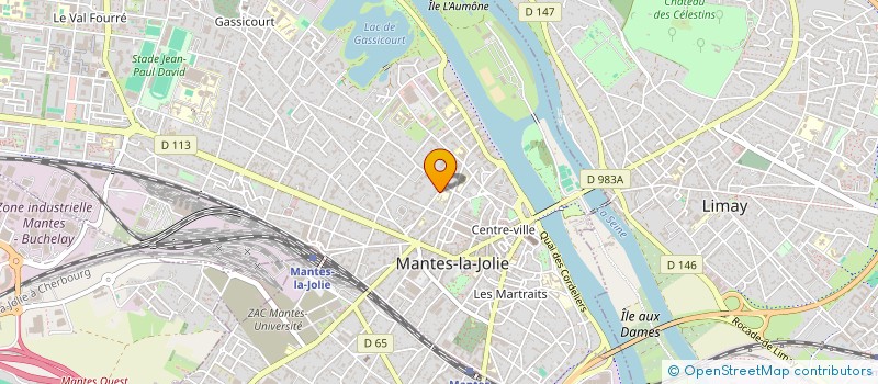 localisation de l'entreprise SCI DU 15 RUE CAUZARD  MANTES-LA-JOLIE