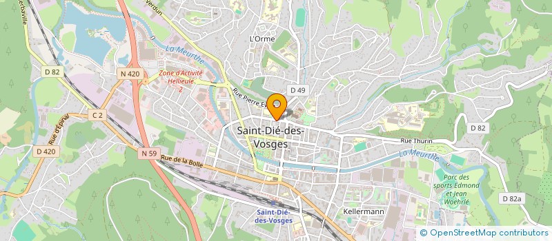 localisation de l'entreprise SCI DU 15 RUE D'AMERIQUE à SAINT-DIE-DES-VOSGES