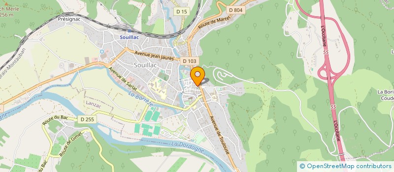 localisation de l'entreprise SCI DU 15 RUE DE LA HALLE  SOUILLAC