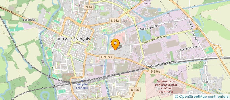 localisation de l'entreprise SCI DU 15 RUE DE LA JOUETTE à VITRY-LE-FRANCOIS