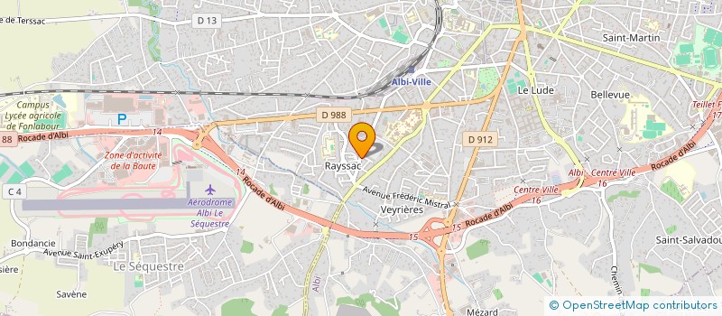 localisation de l'entreprise SCI DU 15 RUE DE LA POUDRIERE à ALBI