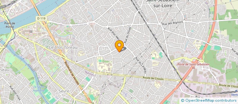 localisation de l'entreprise SCI DU 15 RUE DES COURTILS à SAINT-SEBASTIEN-SUR-LOIRE