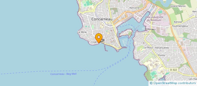 localisation de l'entreprise SCI DU 15 RUE DES PROMENADES  CONCARNEAU