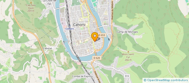 localisation de l'entreprise SCI DU 15 RUE DU DOCTEUR BERGOUGNOUX  CAHORS