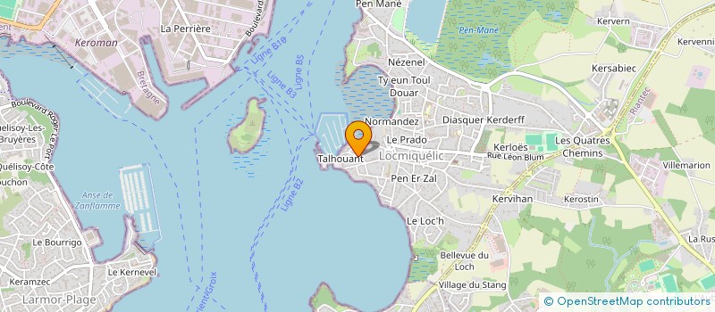 localisation de l'entreprise SCI DU 15 RUE DU PORT  LOCMIQUELIC