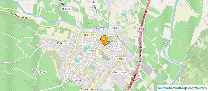 localisation de l'entreprise SCI DU 15 RUE HENRI REBOUL  PEZENAS
