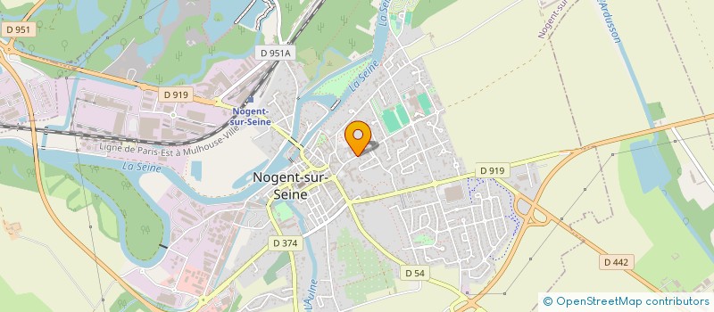 localisation de l'entreprise SCI DU 15 RUE JEAN JAURES  NOGENT-SUR-SEINE