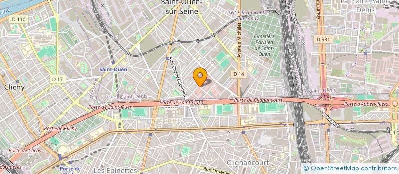 localisation de l'entreprise SCI DU 15 RUE JULES VALLES à SAINT-OUEN-SUR-SEINE